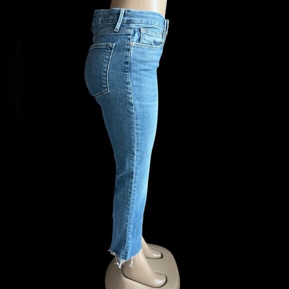 Frame cropped  Le crop mini boot cut Blue Denim Jeans - Picture 8 of 9